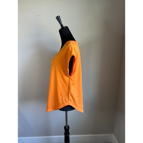 INDVEVA Women's Lua V Neck Clementine Rolled Sleeve Short Sleeve T Shirt Size M - Picture 3 of 10